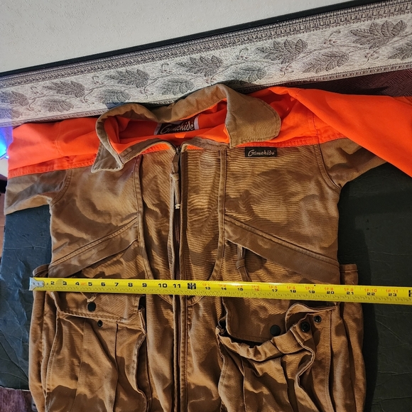 Gamehide Hunting Full-Zip Jacket Orange Cargo Mens Size M (Few Marks See Pics) - Picture 7 of 8
